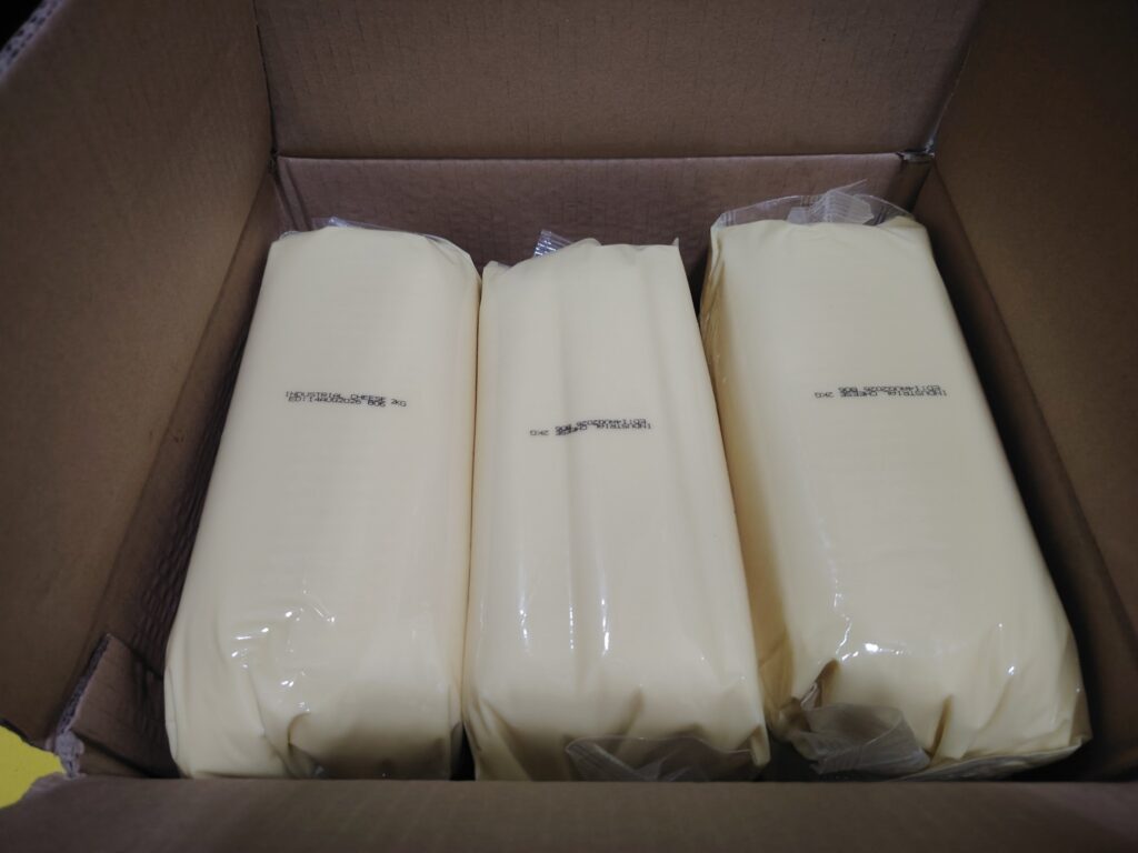 White cheese blocks