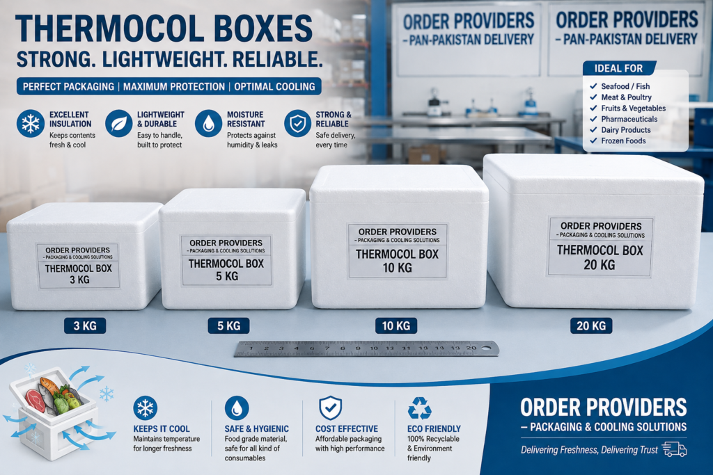 Thermocol Boxes 1 kg & 2 kg 5 kg 10 kg 20 kg 30 kg